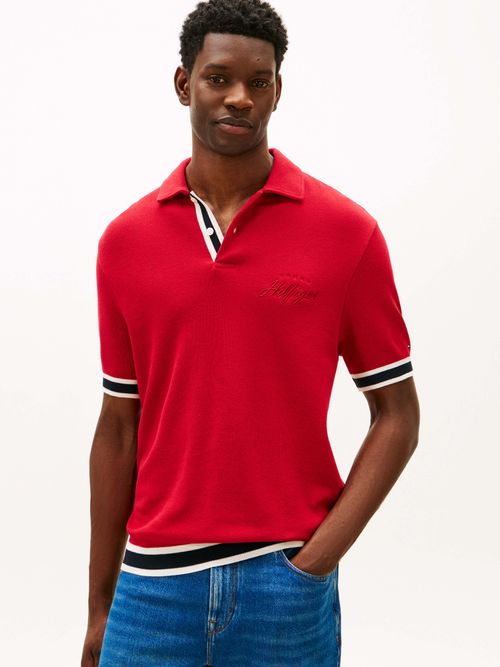 Polo-clasico-con-tapeta-y-logo-ideal-para-un-look-smart-casual-MW0MW41620-XLD