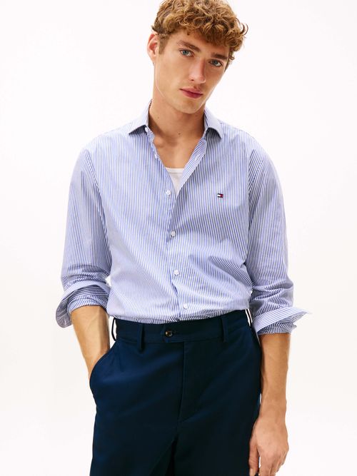 Camisa-clasica-con-cuello-camisero-y-detalles-iconicos-de-la-marca-MW0MW41657-0A5