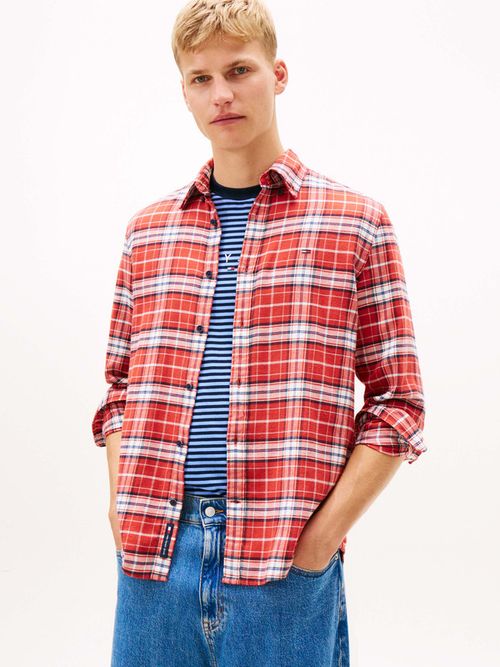 Camisa-De-Cuadros-De-Corte-Regular-De-Hombre-Tommy-Jeans-DM0DM22839-XL0
