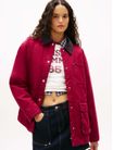 Chamarra-Con-Cuello-De-Pana-De-Mujer-Tommy-Jeans-DW0DW22047-VLC