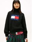 Sueter-De-Cuello-Cisne-Con-Logo-De-Intarsia-De-Mujer-Tommy-Jeans-DW0DW22108-BDS