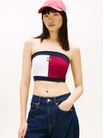 Top-Palabra-De-Honor-Color-Block-Con-Parche-De-Mujer-Tommy-Jeans-DW0DW22637-VLC