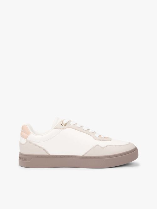 Tenis-De-Piel-Con-Mezcla-De-Texturas-De-Mujer-Tommy-Hilfiger-FW0FW09022-01S