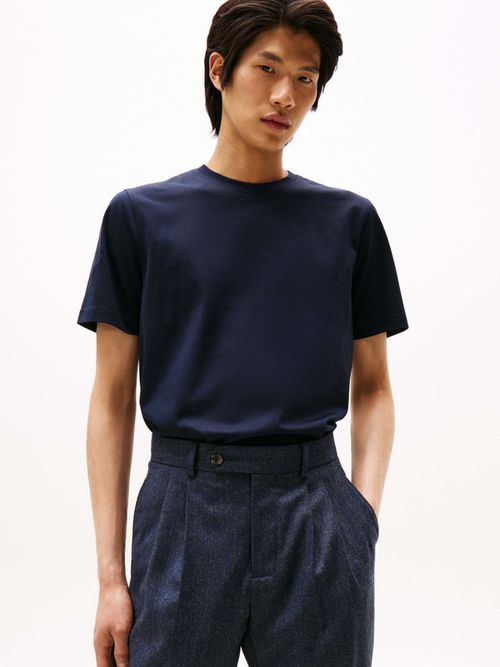 Playera-Smart-Casual-De-Cuello-Redondo-De-Hombre-Tommy-Hilfiger-MW0MW39779-DW5