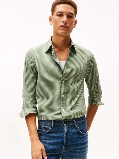 Camisa-De-Popelin-De-Corte-Regular-De-Hombre-Tommy-Hilfiger-MW0MW41399-0CD