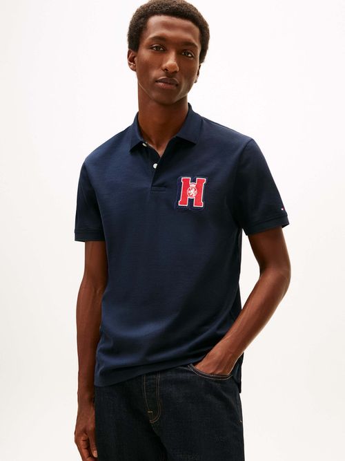 Polo-De-Punto-Pique-Con-Parche-De-Hombre-Tommy-Hilfiger-MW0MW41621-DW5