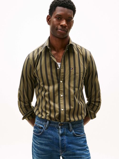 Camisa-Th-Flex-De-Corte-Regular-A-Rayas-De-Hombre-Tommy-Hilfiger-MW0MW41715-0CG