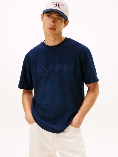 Playera-De-Cuello-Redondo-Con-Logo-Bordado-De-Hombre-Tommy-Hilfiger-MW0MW41766-C1G