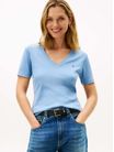 Playera-Slim-Con-Cuello-De-Pico-De-Mujer-Tommy-Hilfiger-WW0WW40584-C33