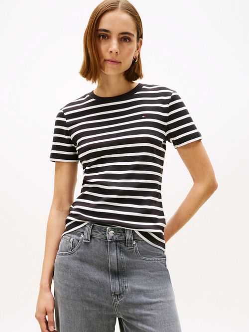 Playera-Slim-De-Cuello-Redondo-De-Mujer-Tommy-Hilfiger-WW0WW40587-0AS