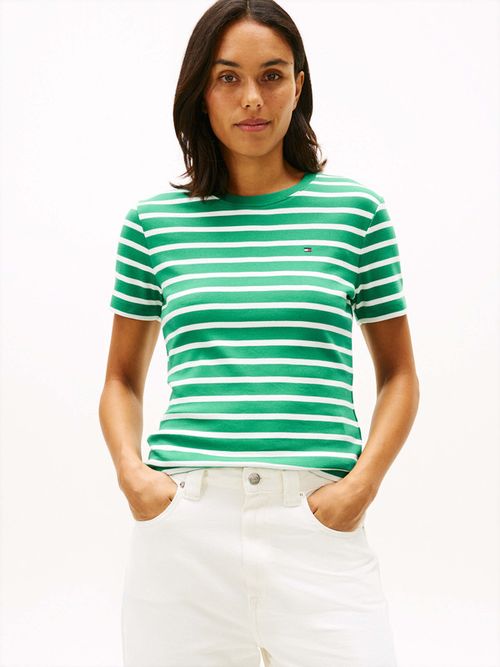 Playera-Slim-De-Cuello-Redondo-De-Mujer-Tommy-Hilfiger-WW0WW40587-0CL