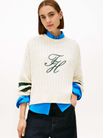Sueter-Amplio-De-Punto-Trenzado-Con-Logo-De-Mujer-Tommy-Hilfiger-WW0WW47633-AEF