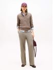Pantalon-Con-Raya-Marcada-Y-Pierna-Recta-De-Mujer-Tommy-Hilfiger-WW0WW47799-0HP