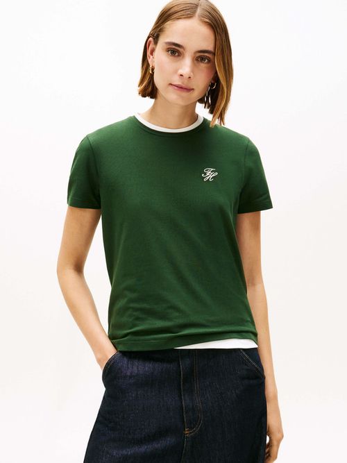 Playera-De-Punto-Con-Cuello-Redondo-Y-Logo-De-Mujer-Tommy-Hilfiger-WW0WW47809-MBO