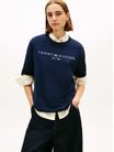 Playera-Amplia-Con-Logo-Y-Cuello-Redondo-De-Mujer-Tommy-Hilfiger-WW0WW47811-C1G