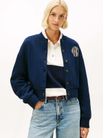 Sueter-Bomber-De-Felpa-Flexible-Con-Logo-De-Mujer-Tommy-Hilfiger-WW0WW47847-C1G