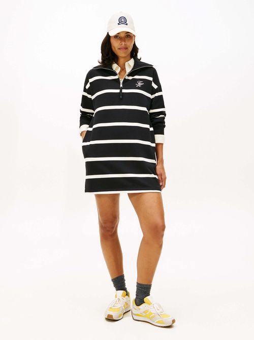 Minivestido-Sudadera-Con-Media-Cremallera-De-Mujer-Tommy-Hilfiger-WW0WW48432-0AU