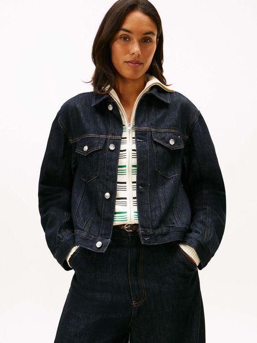 Chamarra-De-Mezclilla-Con-Logo-Bordado-De-Mujer-Tommy-Hilfiger-WW0WW49523-1AP