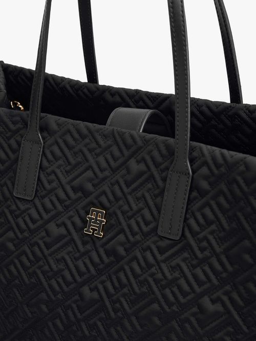 Bolso-Tote-City-Con-Monograma-Th-De-Mujer-Tommy-Hilfiger-AW0AW18163-BDS