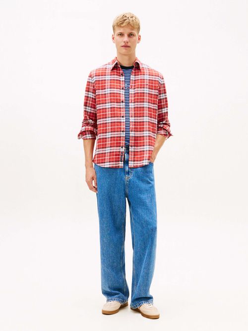 Camisa-De-Cuadros-De-Corte-Regular-De-Hombre-Tommy-Jeans-DM0DM22839-XL0