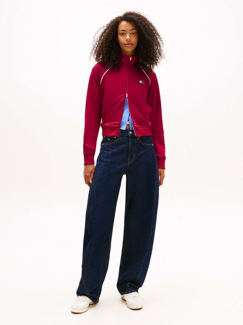 Chamarra-Deportiva-De-Punto-Con-Parche-De-Mujer-Tommy-Jeans-DW0DW21930-VLC