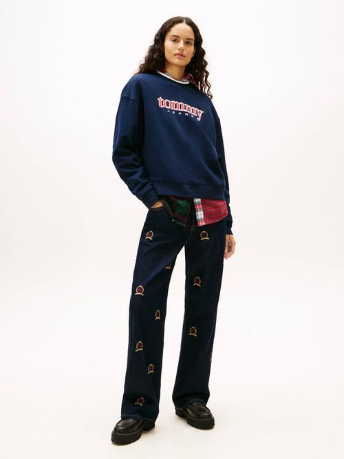 Sudadera-Holgada-De-Felpa-Con-Logo-De-Mujer-Tommy-Jeans-DW0DW22565-C1G