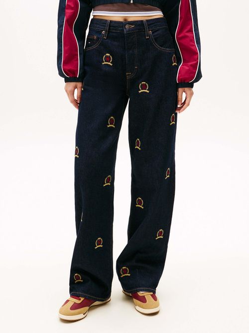 Jeans-Mia-Con-Corte-Recto-Y-Amplio-De-Mujer-Tommy-Jeans-DW0DW22728-1BK