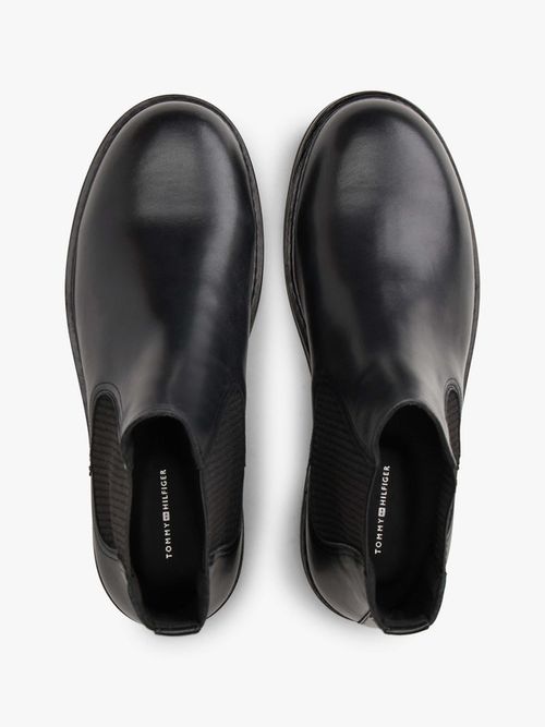 Botines-Chelsea-De-Piel-Ligeros-De-Hombre-Tommy-Hilfiger-FM0FM05705-BDS