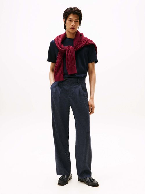 Playera-Smart-Casual-De-Cuello-Redondo-De-Hombre-Tommy-Hilfiger-MW0MW39779-DW5