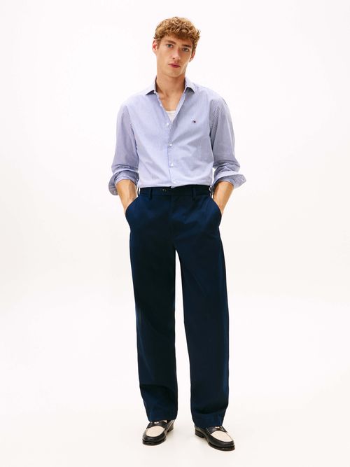 Camisa-clasica-con-cuello-camisero-y-detalles-iconicos-de-la-marca-MW0MW41657-0A5