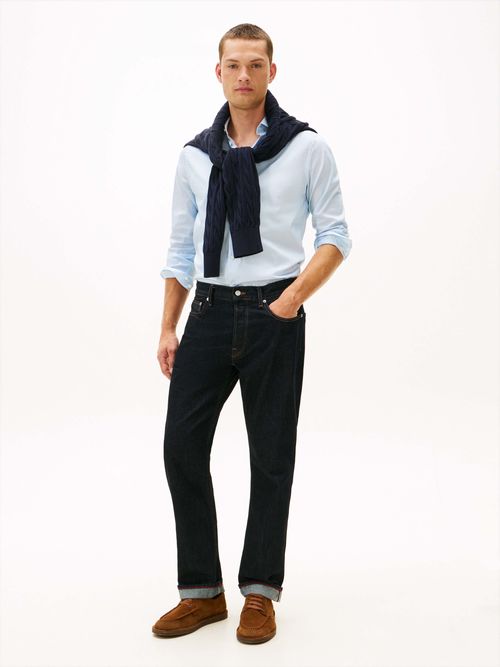 Camisa-clasica-con-cuello-camisero-y-detalles-iconicos-de-la-marca-MW0MW41828-C1O