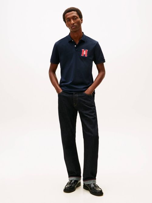 Polo-De-Punto-Pique-Con-Parche-De-Hombre-Tommy-Hilfiger-MW0MW41621-DW5