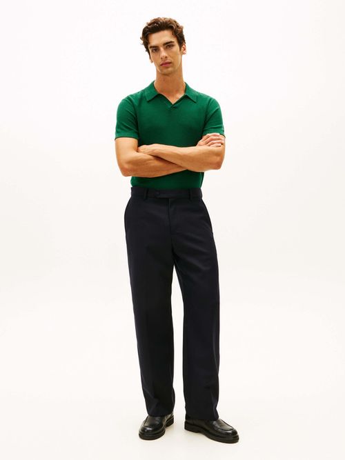 Polo-Smart-Casual-Con-Textura-Nido-De-Abeja-De-Hombre-Tommy-Hilfiger-MW0MW41823-L4M
