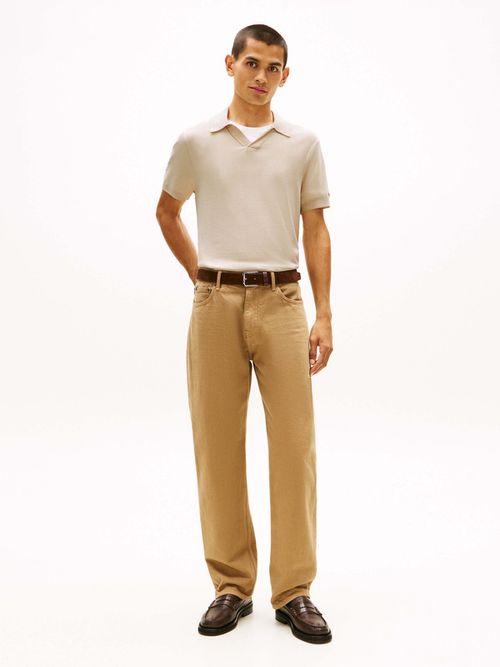 Polo-Smart-Casual-Con-Textura-Nido-De-Abeja-De-Hombre-Tommy-Hilfiger-MW0MW41823-Z00