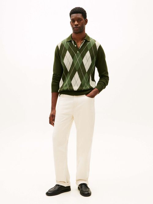 Sueter-De-Cuello-Rugby-Con-Rombos-De-Hombre-Tommy-Hilfiger-MW0MW42614-M1Q