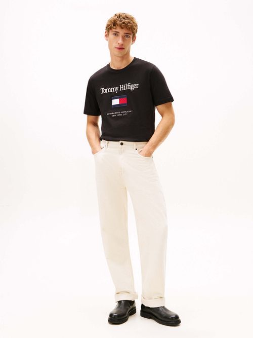 Playera-De-Cuello-Redondo-Con-Logo-Bordado-De-Hombre-Tommy-Hilfiger-MW0MW42736-BDS