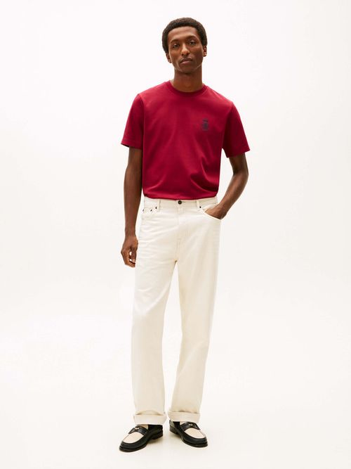 Playera-De-Punto-Interlock-Con-Logo-Bordado-De-Hombre-Tommy-Hilfiger-MW0MW42854-XJS