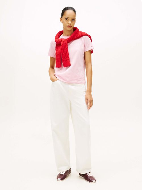 Playera-De-Cuello-Redondo-Con-Logo-De-Mujer-Tommy-Hilfiger-WW0WW40276-TPG
