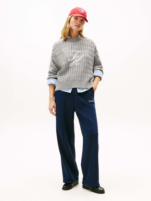 Sueter-Amplio-De-Punto-Trenzado-Con-Logo-De-Mujer-Tommy-Hilfiger-WW0WW47633-P61