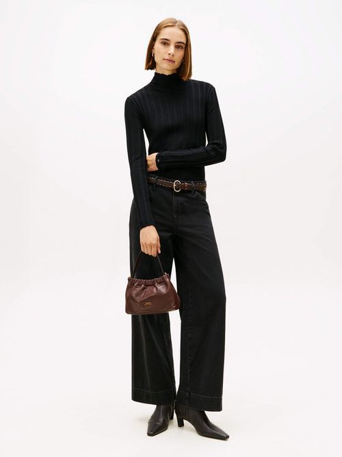 Sueter-Festive-Plisado-De-Cuello-Perkins-De-Mujer-Tommy-Hilfiger-WW0WW47676-BDS