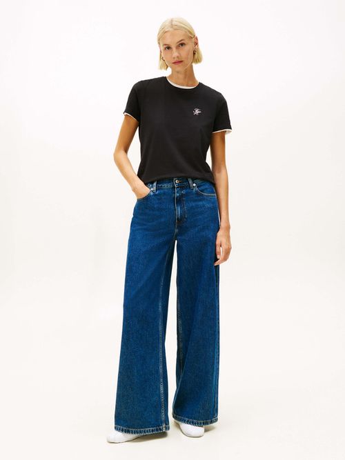 Playera-De-Punto-Con-Cuello-Redondo-Y-Logo-De-Mujer-Tommy-Hilfiger-WW0WW47809-BDS