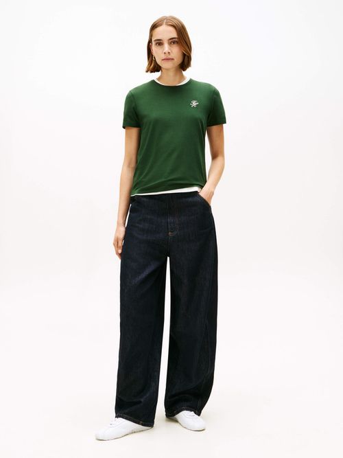 Playera-De-Punto-Con-Cuello-Redondo-Y-Logo-De-Mujer-Tommy-Hilfiger-WW0WW47809-MBO