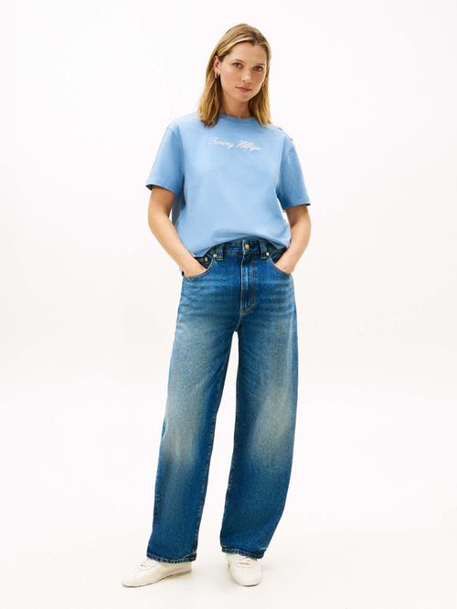 Playera-De-Corte-Amplio-Con-Botones-Dorados-De-Mujer-Tommy-Hilfiger-WW0WW47819-C33