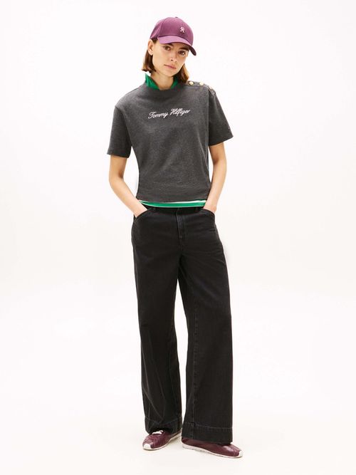 Playera-De-Corte-Amplio-Con-Botones-Dorados-De-Mujer-Tommy-Hilfiger-WW0WW47819-P04