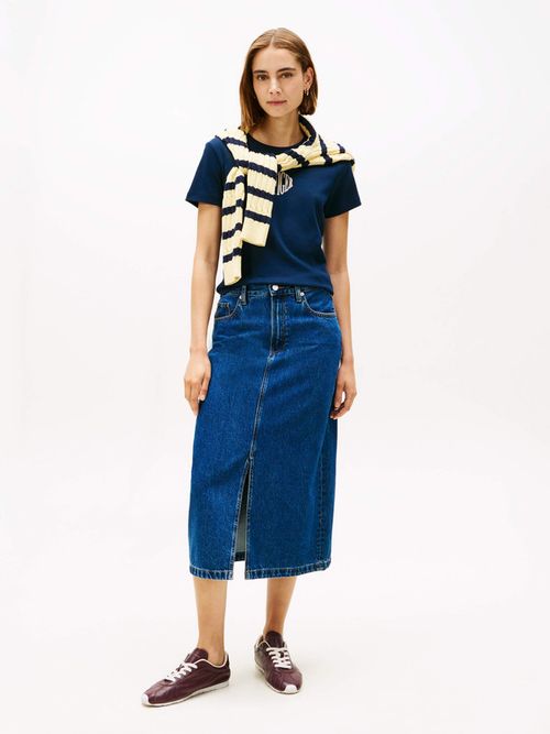 Playera-De-Cuello-Redondo-Con-Logo-De-Mujer-Tommy-Hilfiger-WW0WW47880-C1G