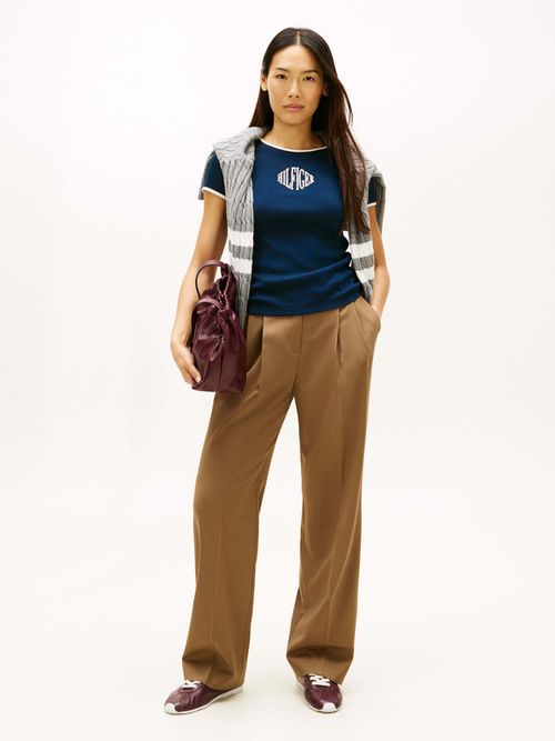 Playera-Slim-Con-Logo-De-Mujer-Tommy-Hilfiger-WW0WW47881-C1G