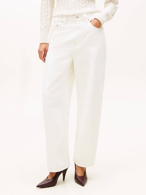 Jeans-Blancos-De-Corte-Barril-Y-Talle-Medio-De-Mujer-Tommy-Hilfiger-WW0WW49500-1CD