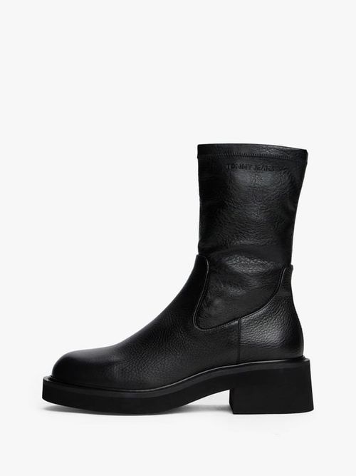 Botas-De-Media-Caña-De-Piel-Con-Logo-De-Mujer-Tommy-Jeans-EN0EN02928-BDS