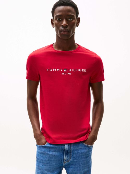 Playera-Slim-Con-Logo-Bordado-De-Hombre-Tommy-Hilfiger-MW0MW11797-XLD