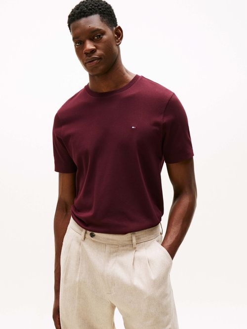 Playera-De-Cuello-Redondo-Y-Punto-Interlock-De-Hombre-Tommy-Hilfiger-MW0MW37508-XIH